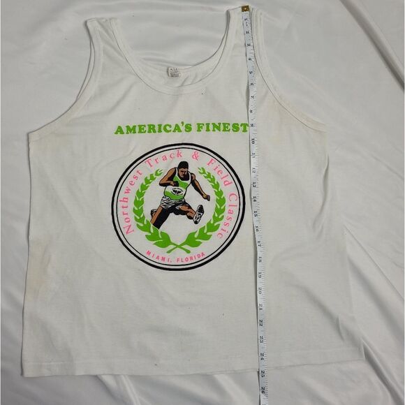 VINTAGE 80s tank top Northwest Track & Field Classic FL unisex M - Picture 8 of 9